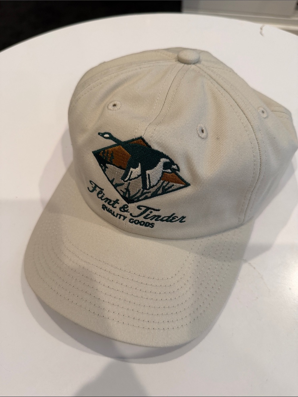 Flint & Tinder Beige Baseball Cap - Quality Goods